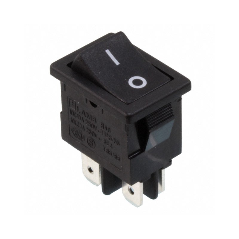 10 pcs : RA812C1121 - SWITCH ROCKER DPST 16A 125V