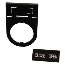 10 pcs : HWAM-202 - 22MM CLOSE-OPEN NAMEPLATE