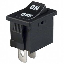 10 pcs : R1966ABLKBLKIF - SWITCH ROCKER SPST 15A 125V