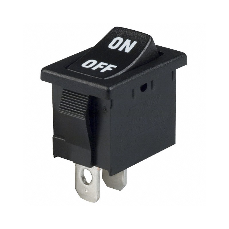 10 pcs : R1966ABLKBLKIF - SWITCH ROCKER SPST 15A 125V