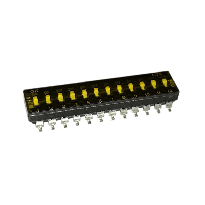 10 pcs : 219-12MST - SWITCH SLIDE DIP SPST 0.1A 20V