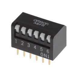 10 pcs : A6FR-6101 - SWITCH PIANO DIP SPST 0.025A 24V
