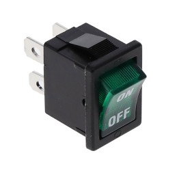 10 pcs : R1973ABLKGILIF1 - SWITCH ROCKER SPST 9A 125V