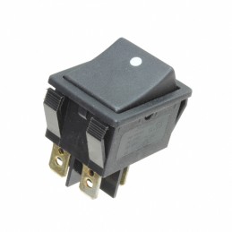 10 pcs : R5ABLKBLKAF0 - SWITCH ROCKER DPST 20A 125V