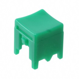 10 pcs : P23493 - CAP PUSHBUTTON SQUARE GREEN