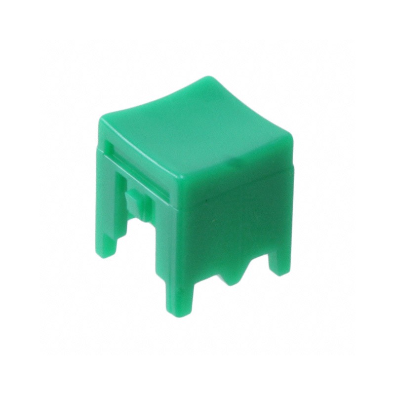 10 pcs : P23493 - CAP PUSHBUTTON SQUARE GREEN
