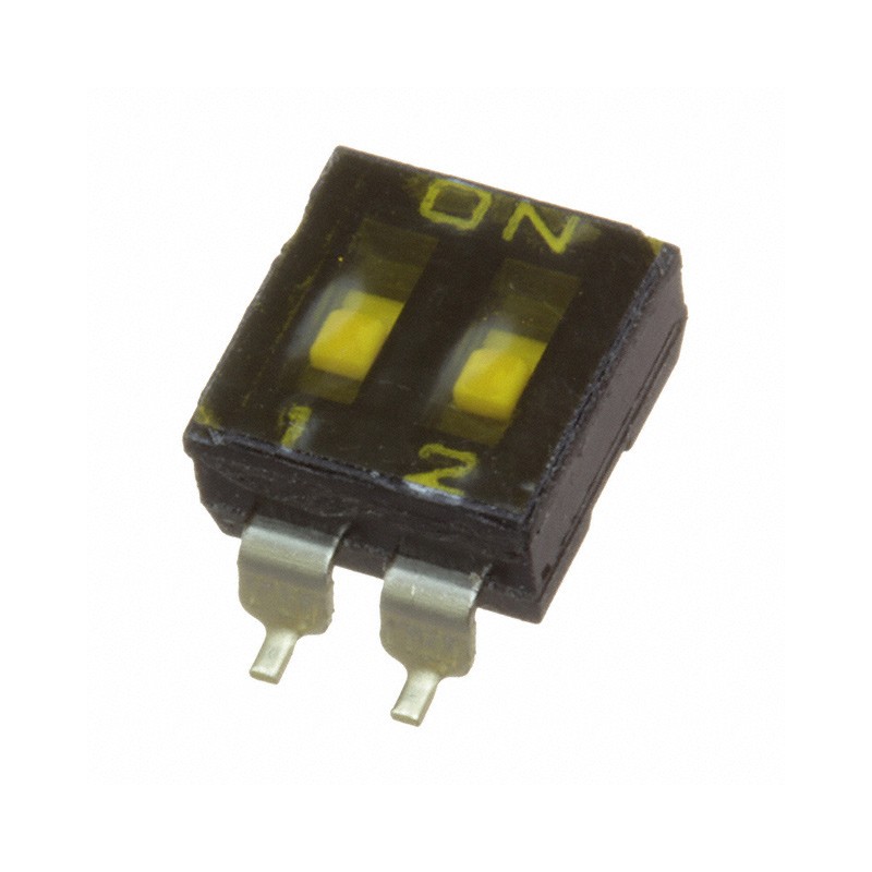 10 pcs : DMR02TTR - SWITCH SLIDE DIP SPST 0.025A 24V
