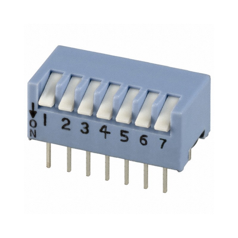 10 pcs : 194-7MST - SWITCH PIANO DIP SPST 0.05A 24V