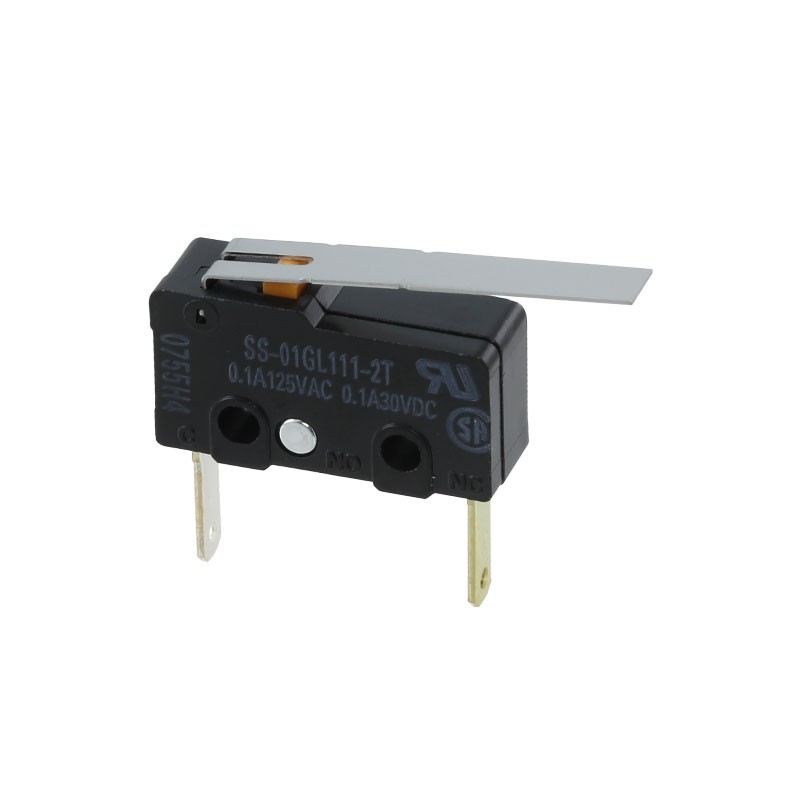 10 pcs : SS-01GL111-2T - SWITCH SNP ACT SPST-NC 0.1A 125V
