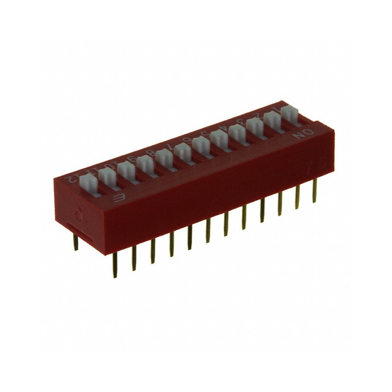 10 pcs : KAS1112E - SWITCH SLIDE DIP SPST 0.025A 24V