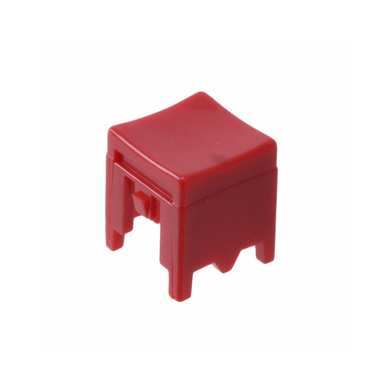 10 pcs : P23491 - CAP PUSHBUTTON SQUARE RED