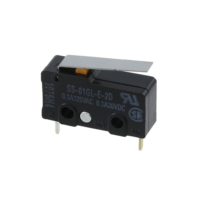 10 pcs : SS-01GL-E-2D - SWITCH SNP ACT SPST-NC 0.1A 125V