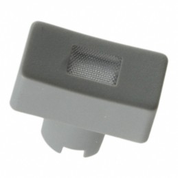 10 pcs : 1QS031 - CAP TACTILE RECT GRAY/TRANS LENS