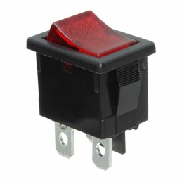 10 pcs : R1973ABLKRILEF1 - SWITCH ROCKER SPST 9A 125V