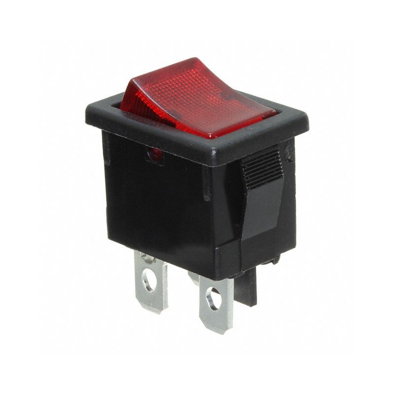 10 pcs : R1973ABLKRILEF1 - SWITCH ROCKER SPST 9A 125V
