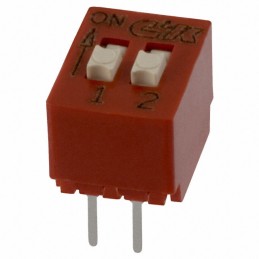 10 pcs : BD02 - SWITCH SLIDE DIP SPST 0.1A 5V