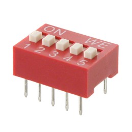 10 pcs : 418117270905 - SWITCH SLIDE DIP SPST 0.025A 24V