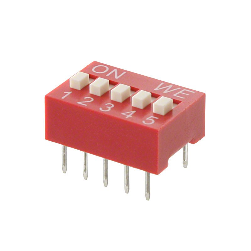 10 pcs : 418117270905 - SWITCH SLIDE DIP SPST 0.025A 24V