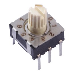 10 pcs : 220ADC10 - SWITCH ROTARY DIP BCD 0.1A 50V