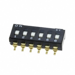 10 pcs : CFS-0601TB - SWITCH SLIDE DIP SPST 0.1A 6V