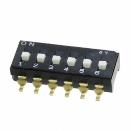 10 pcs : CFS-0602TB - SWITCH SLIDE DIP SPST 0.1A 6V