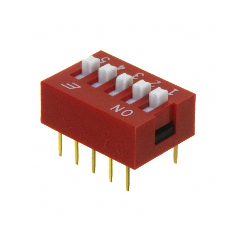10 pcs : KAS1105E - SWITCH SLIDE DIP SPST 0.025A 24V
