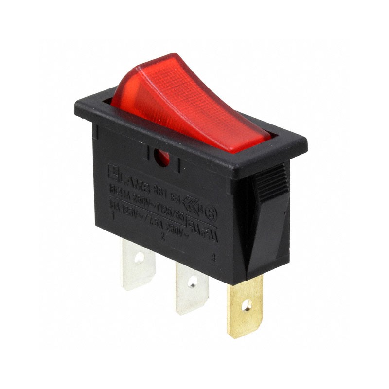 10 pcs : RB141C1000-114 - SWITCH ROCKER SPST 15A 125V