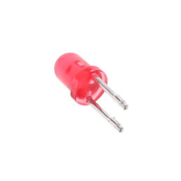 10 pcs : AT637C - LED 1 ELEMENT RED T1 1/2 BIPIN