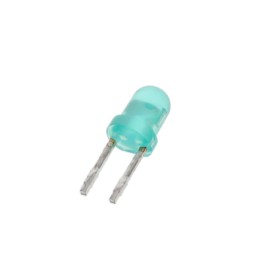 10 pcs : AT637F - LED 1 ELEMENT GREEN T1 1/2 BIPIN