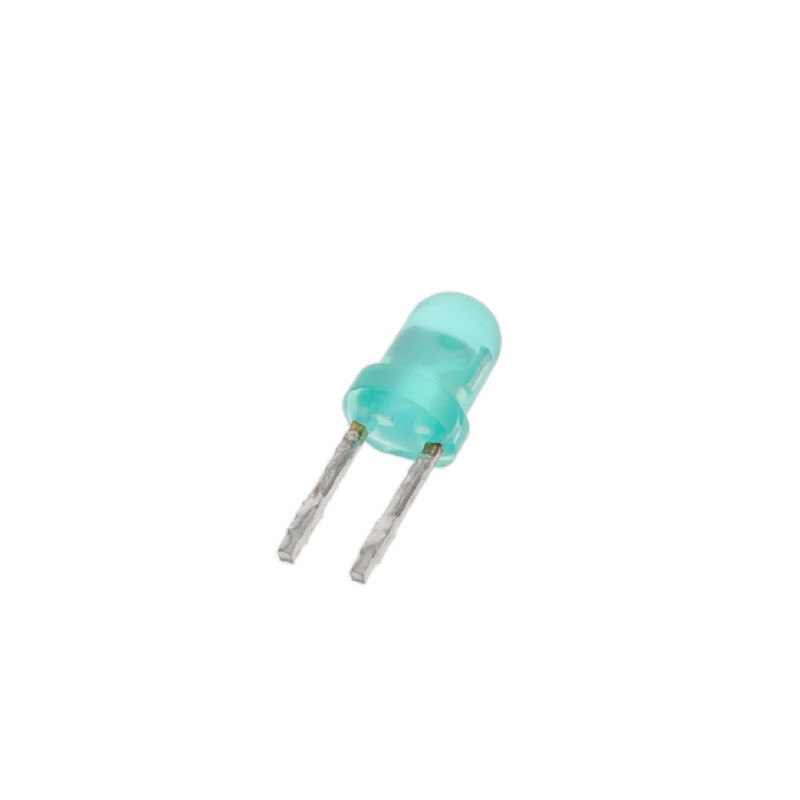 10 pcs : AT637F - LED 1 ELEMENT GREEN T1 1/2 BIPIN