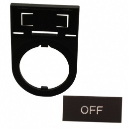 10 pcs : HWAM-114 - 22MM OFF NAMEPLATE