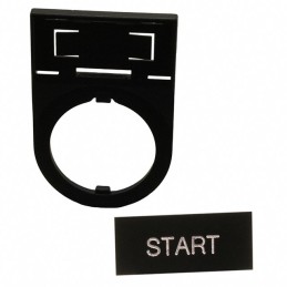 10 pcs : HWAM-123 - 22MM START NAMEPLATE