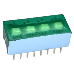 10 pcs : 206-124ST - SWITCH SLIDE DIP SPDT 0.05A 24V