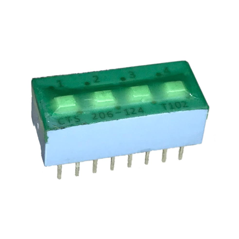 10 pcs : 206-124ST - SWITCH SLIDE DIP SPDT 0.05A 24V
