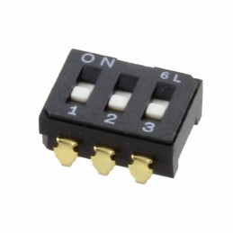 10 pcs : CFS-0301MA - SWITCH SLIDE DIP SPST 0.1A 6V