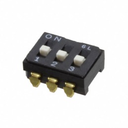 10 pcs : CFS-0302MA - SWITCH SLIDE DIP SPST 0.1A 6V