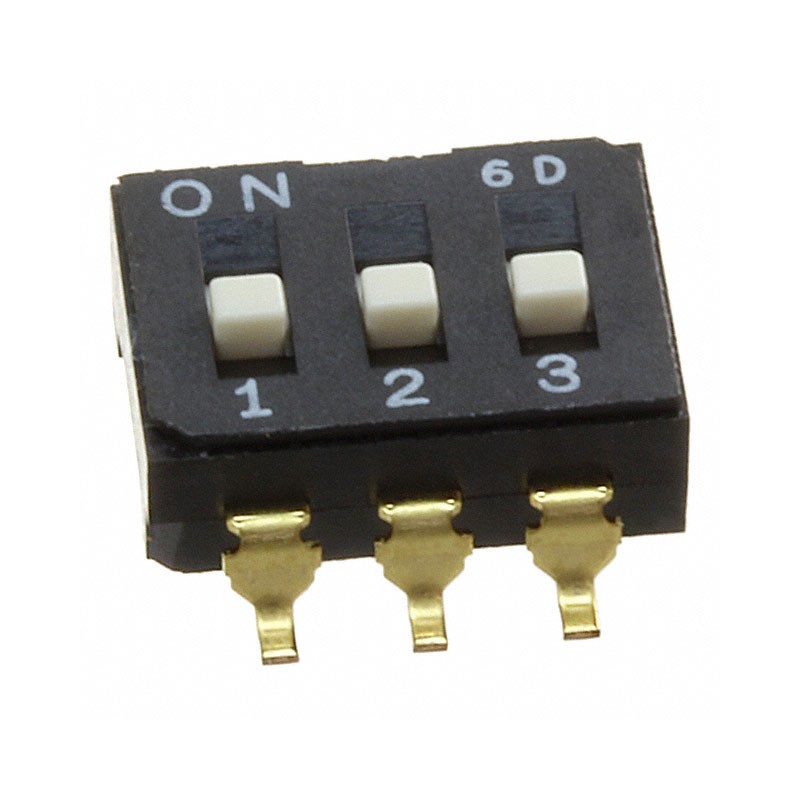 10 pcs : CFS-0302MB - SWITCH SLIDE DIP SPST 0.1A 6V