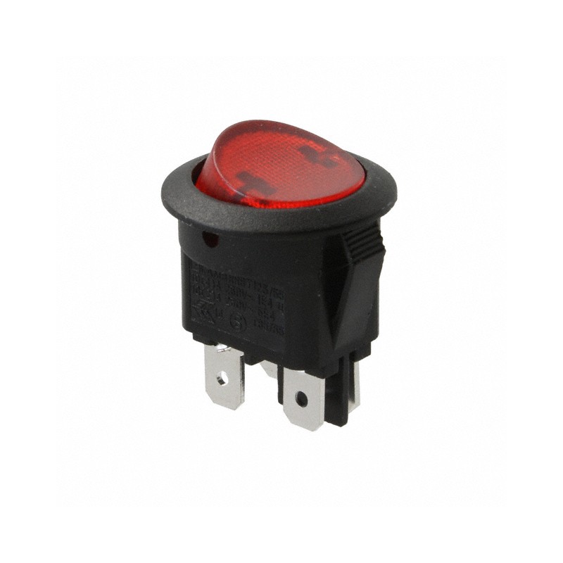 10 pcs : RR812C1000-116 - SWITCH ROCKER DPST 16A 125V