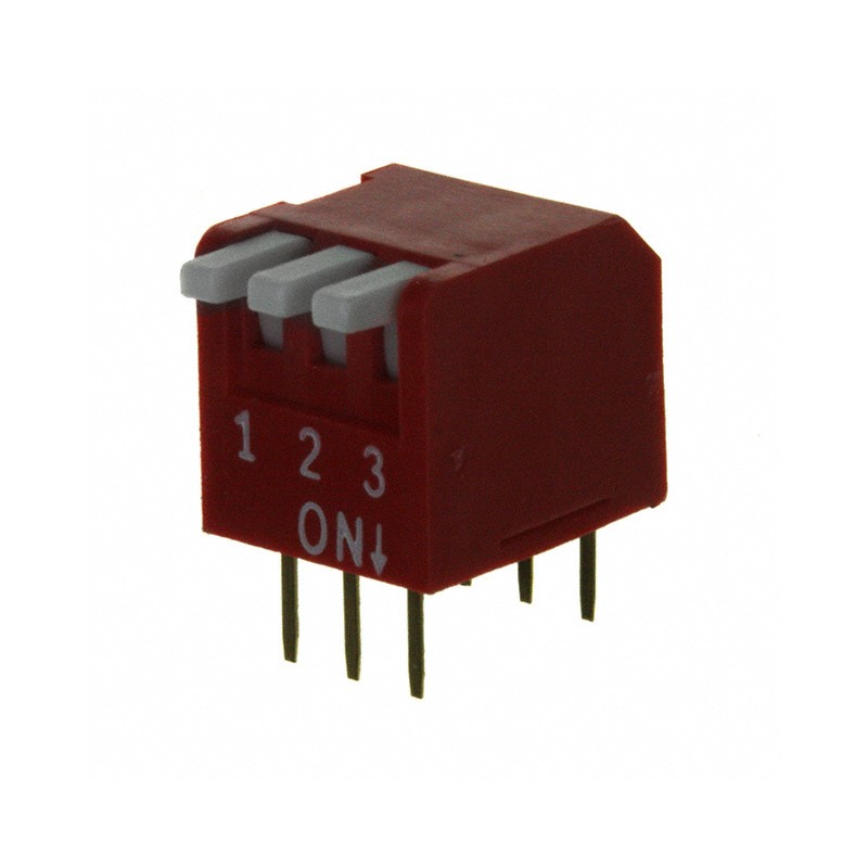10 pcs : KAP1103E - SWITCH PIANO DIP SPST 0.025A 24V
