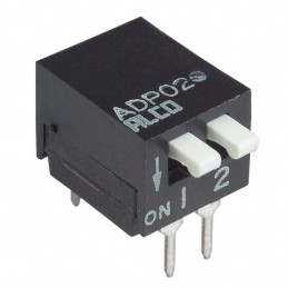10 pcs : 1571999-1 - SWITCH PIANO DIP SPST 0.025A 24V