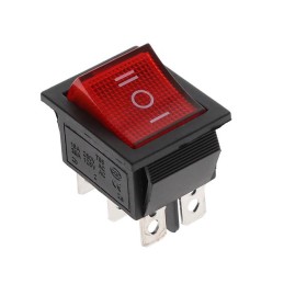 10 pcs : SW-R1-4E-E-LR63-0 - SWITCH ROCKER DPDT 20A 125V