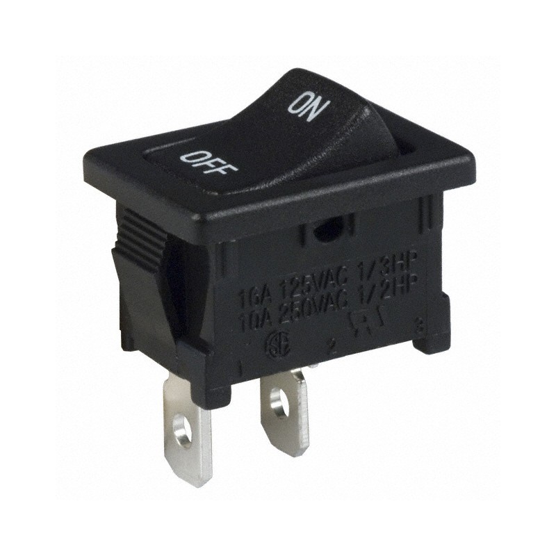 10 pcs : DA102J12S215DQF - SWITCH ROCKER SPST 16A 125V