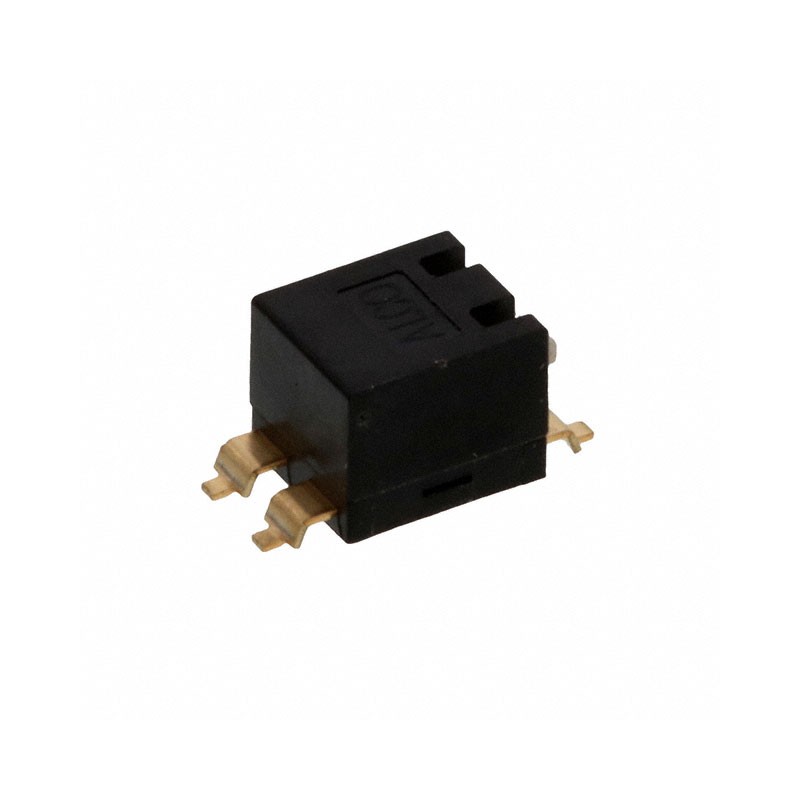 10 pcs : EDSP02SGLFNTU04 - SWITCH PIANO DIP SPST 0.025A 24V