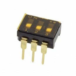 10 pcs : CFS-0300MC - SWITCH SLIDE DIP SPST 0.1A 6V