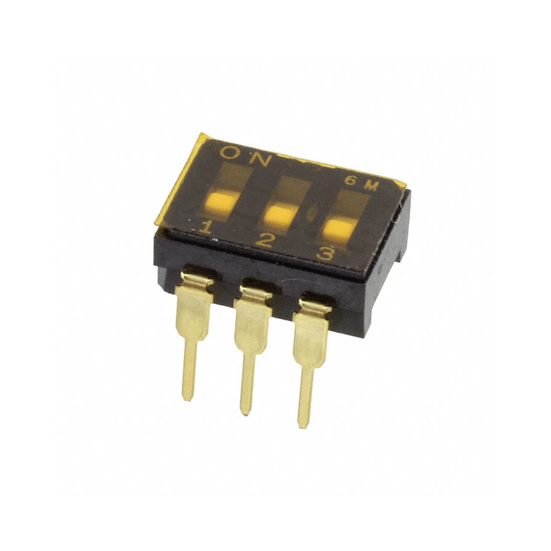 10 pcs : CFS-0300MC - SWITCH SLIDE DIP SPST 0.1A 6V