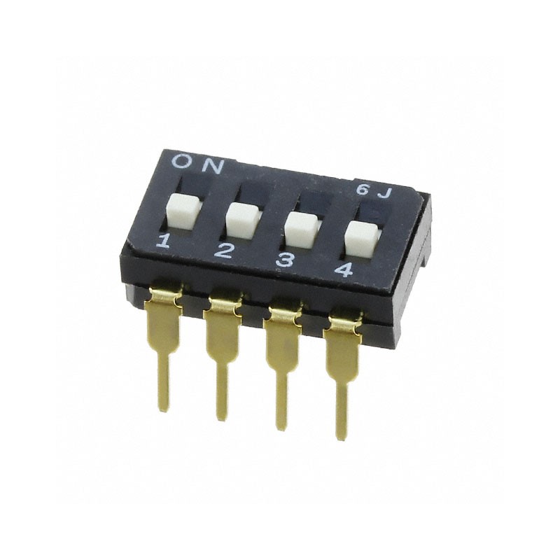 10 pcs : CFS-0402MC - SWITCH SLIDE DIP SPST 0.1A 6V