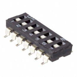 10 pcs : KAE07TGGT - SWITCH SLIDE DIP SPST 0.025A 24V