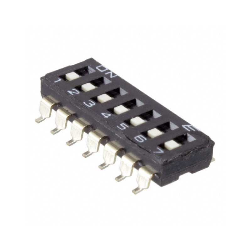 10 pcs : KAE07TGGT - SWITCH SLIDE DIP SPST 0.025A 24V