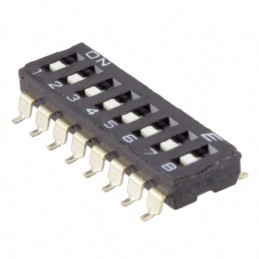 10 pcs : KAE08TGGT - SWITCH SLIDE DIP SPST 0.025A 24V