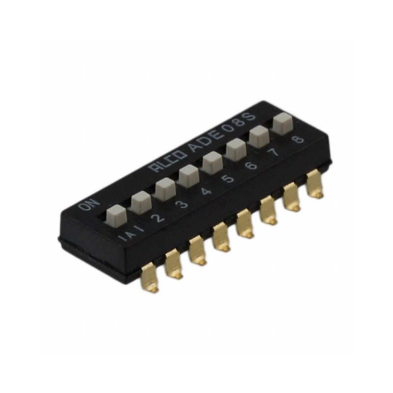 10 pcs : 1-1825058-9 - SWITCH SLIDE DIP SPST 0.1A 24V